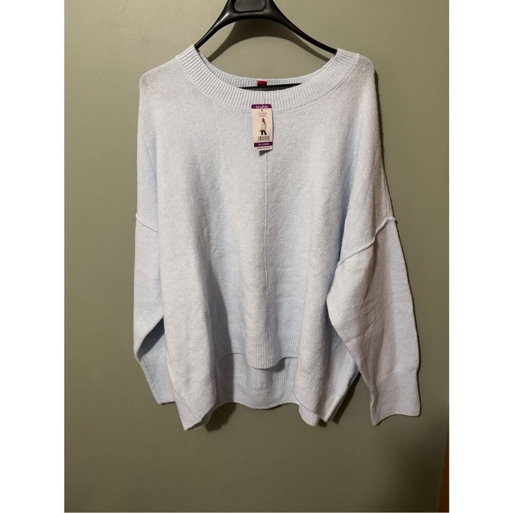 Vince Camuto Crew Neck Extended Shoulder Seamed Cozy Statement Sweater NWT XXL